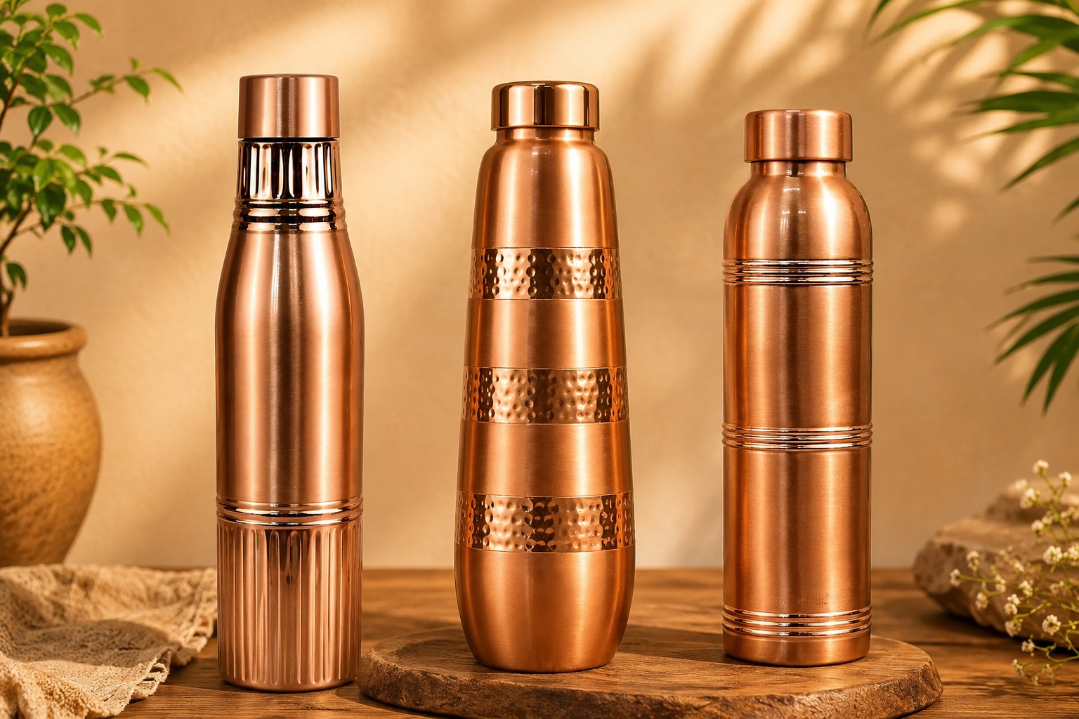 Best Copper Glasses & Bottles for Ayurvedic Hydration — Shop at Yugantar