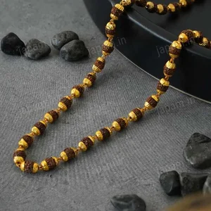 Gold Plated Eternal Grace Rudraksha Mala