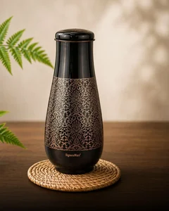 Long Neck Damaru Antique Copper Bottle 1600ml