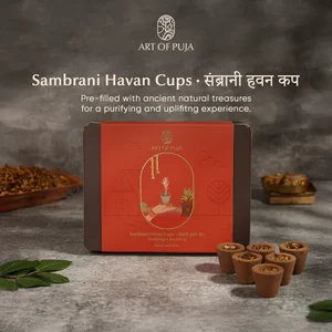 Sambrani Havan Cups For Vastu & Aura Cleansing (संब्रानी हवन कप )