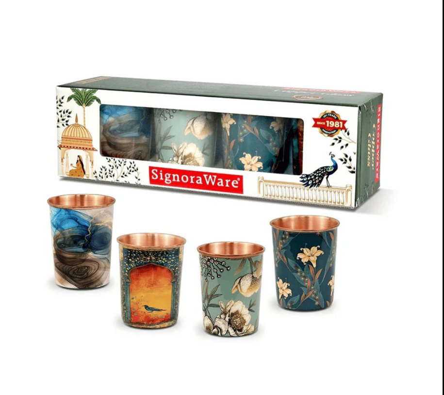 Meena Copper Glass (Set4) 275ml